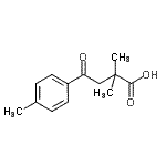 结构式 CAS# 71821-98-2, 2,2-二甲基-4-(4-甲基苯基)-4-氧代丁酸