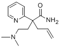 CAS#: 71824-57-2， alpha-Allyl-alpha-(2-(Dimethylamino)Ethyl)-2-Pyridineacetamide