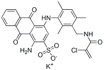 CAS#: 71873-50-2， Potassium 1-Amino-4-[[3-[[(2-Chloro-1-Oxoallyl)Amino]Methyl]-2,4,6-Trimethylphenyl]Amino]-9,10-Dihydro-9,10-Dioxoanthracene-2-Sulphonate