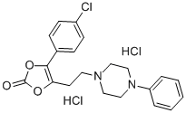 CAS#: 71923-01-8， 4-(4-Chlorophenyl)-5-[2-(4-Phenyl-1-Piperazinyl)Ethyl]-1,3-Dioxol-2-One Dihydrochloride