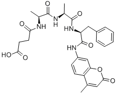 CAS 登录号：71973-79-0， N-(3-羧基-1-氧代丙基)-L-丙氨酰-L-丙氨酰-N-(4-甲基-2-氧代-2H-1-苯并吡喃-7-基)-L-苯丙氨酰胺