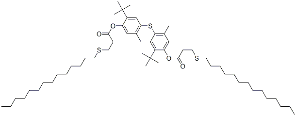 CAS#: 71982-66-6， Thiobis[2-(1,1-Dimethylethyl)-5-Methyl-4,1-Phenylene] Bis[3-(Tetradecylthio)Propionate]