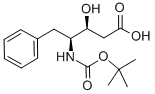 structure of CAS# 72155-48-7, 2,4,5-Trideoxy-4-[[(1,1-Dimethylethoxy)Carbonyl]Amino]-5-Phenyl-L-Threo-Pentonic Acid