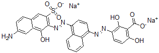 CAS#: 72207-95-5， 3-((4-((7-Amino-1-Hydroxy-3-Sulfo-2-Naphthalenyl)Azo)-1-Naphthalenyl)Azo)-2,6-Dihydroxy-Benzoic Acid Disodium Salt