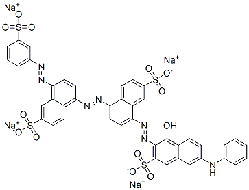 CAS#: 72245-52-4， 8-[[1-Hydroxy-6-(Phenylamino)-3-Sulpho-2-Naphthyl]Azo]-5-[[6-Sulpho-4-[(3-Sulphophenyl)Azo]-1-Naphthyl]Azo]Naphthalene-2-Sulphonic Acid Sodium Salt