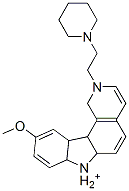 CAS#: 72256-31-6， 10-Methoxy-2-(2-(1-Piperidinyl)Ethyl)-7H-Pyrido(4,3-c)Carbazolium acetate dimer