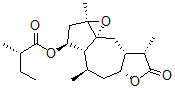 CAS#: 72264-71-2， (S)-2-Methylbutanoic Acid [(1aR,3aalpha,5aalpha,8aalpha,9aS)-Decahydro-1abeta,4alpha,8beta-Trimethyl-7-Oxo-3H-Oxireno[3,3a]Azuleno[6,5-b]Furan-3alpha-Yl] Ester
