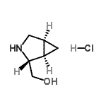 CAS#: 72448-31-8， [(1S,4R,5R)-3-azabicyclo[3.1.0]hexan-4-yl]methanol hydrochloride