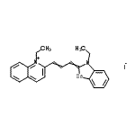 CAS#: 72491-44-2， 1-Ethyl-2-[3-(3-ethyl-1,3-benzoselenazol-2(3H)-ylidene)-1-propen-1-yl]quinolinium iodide