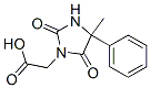 structure of CAS# 726-88-5, (4-Methyl-2,5-Dioxo-4-Phenylimidazolidin-1-Yl)Acetic Acid;2-[(4S)-4-Methyl-2,5-Dioxo-4-Phenyl-Imidazolidin-1-Yl]Acetate;2-[(4S)-4-Methyl-2,5-Dioxo-4-Phenyl-1-Imidazolidinyl]Acetate;2-[(4S)-2,5-Diketo-4-Methyl-4-Phenyl-Imidazolidin-1-Yl]Acetate