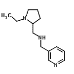 结构式 CAS# 726163-38-8, 1-(1-乙基-2-吡咯烷基)-N-(3-吡啶基甲基)甲胺