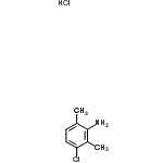 structure of CAS# 72725-98-5, 3-Chloro-2,6-dimethylaniline hydrochloride (1:1);3-CHLORO-2,6-DIMETHYLANILINE HYDROCHLORIDE;3-CHLORO-2,6-DIMETHYLANILINEHYDROCHLORIDE;3-Chloro-2,6-xylidine hydrochloride
