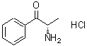 structure of CAS# 72739-14-1, (2S)-2-Amino-1-phenyl-1-propanone hydrochloride (1:1);