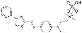 CAS#: 72749-73-6， [2-[Ethyl[4-[(3-Phenyl-1,2,4-Thiadiazol-5-Yl)Azo]Phenyl]Amino]Ethyl]Trimethylammonium Hydrogen Sulphate