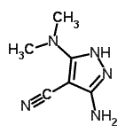 CAS#: 72760-86-2， 3-Amino-5-(dimethylamino)-1H-pyrazole-4-carbonitrile