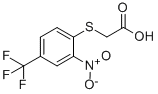 结构式 CAS# 728-56-3, 2-[[2-硝基-4-(三氟甲基)苯基]硫代]-乙酸