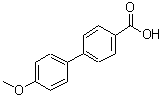 结构式 CAS# 729-18-0, 4'-甲氧基-4-联苯羧酸