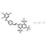 CAS#: 72927-95-8， Trisodium 7-({4-[(2,5,6-trichloro-4-pyrimidinyl)amino]phenyl}diazenyl)-1,3,5-naphthalenetrisulfonate
