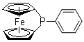 structure of CAS# 72954-06-4, 1,1'-(Phenylphosphinidene)-Ferrocene