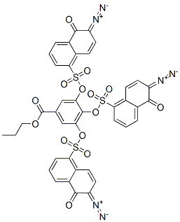 CAS#: 73003-79-9， Propyl 3,4,5-Tris[[(6-Diazo-5,6-Dihydro-5-Oxo-1-Naphthyl)Sulphonyl]Oxy]Benzoate