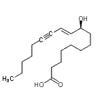 CAS#: 7309-58-2， (9S,10E)-9-Hydroxy-10-octadecen-12-ynoic acid