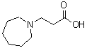 structure of CAS# 730996-05-1, 3-(1-Azepanyl)propanoic acid;3-azaperhydroepinylpropanoic acid;3-azepan-1-ylpropanoic acid;3-Azepan-1-yl-propanoic acid