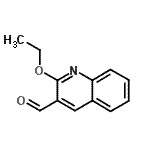 structure of CAS# 731001-97-1, 2-Ethoxy-3-quinolinecarbaldehyde;2-Ethoxy-5-[(morpholine-4-carbonyl)-amino]-benzene;2-Ethoxy-quinoline-3-carbaldehyde;MFCD04625432