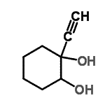 CAS#: 7312-60-9， 1-Ethynyl-1,2-cyclohexanediol