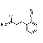 结构式 CAS# 731772-67-1, 2-(3-溴-3-丁烯-1-基)苯甲腈