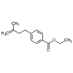 结构式 CAS# 731772-92-2, 乙基4-(3-甲基-3-丁烯-1-基)苯甲酸酯