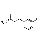 structure of CAS# 731773-04-9, 1-(3-Chloro-3-buten-1-yl)-3-fluorobenzene;2-chloro-4-(3-fluorophenyl)-1-butene