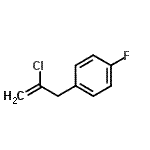 structure of CAS# 731773-08-3, 1-(2-Chloro-2-propen-1-yl)-4-fluorobenzene;2-chloro-3-(4-fluorophenyl)-1-propene