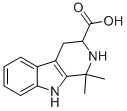 structure of CAS# 73198-03-5, 1,1-Dimethyl-2,3,4,9-Tetrahydro-1H-beta-Carboline-3-Carboxylic Acid;1,1-Dimethyl-2,3,4,9-Tetrahydro-$B-Carboline-3-Carboxylic Acid;Smr000272750;Eu-0068674