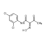 CAS 登录号：732-71-8， (2Z)-N-(2,4-二氯苯基)-2-(羟基亚胺)-3-氧代丁酰胺