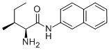 structure of CAS# 732-84-3, (2S,3S)-2-Amino-3-Methyl-N-2-Naphthalenyl-Pentanamide;L-ISOLEUCINE BETA-NAPHTHALAMIDE;L-ISOLEUCINE BETA-NAPHTHYLAMIDE;L-Isoleucine B-Naphthylamide