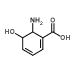 CAS#: 73209-13-9， 6-Amino-5-hydroxy-1,3-cyclohexadiene-1-carboxylic acid