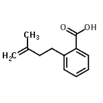 structure of CAS# 732249-06-8, 2-(3-Methyl-3-buten-1-yl)benzoic acid;2-(3-methyl-3-butenyl)benzoic acid