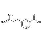 structure of CAS# 732249-43-3, 3-(3-Methyl-3-buten-1-yl)benzoic acid;3-(3-Methyl-3-butenyl)benzoic acid