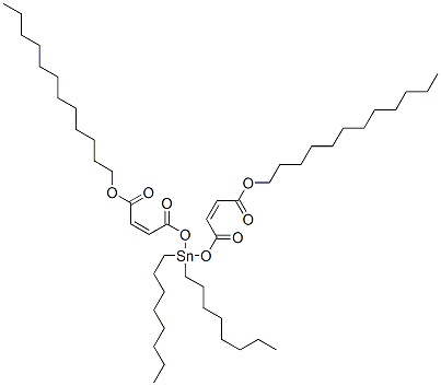 CAS 登录号：7324-77-8， (Z,Z)-6,6-二辛基-4,8,11-三氧代-5,7,12-三氧杂-6-锡杂二十四碳-2,9-二烯酸十二烷基酯