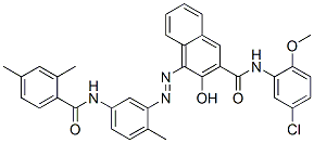 CAS#: 73263-38-4， N-(5-Chloro-2-Methoxyphenyl)-4-[[5-[(2,4-Dimethylbenzoyl)Amino]-2-Methylphenyl]Azo]-3-Hydroxy-2-Naphthalenecarboxamide