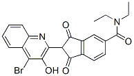 CAS#: 73287-55-5， 2-(4-Bromo-3-Hydroxyquinolin-2-Yl)-N,N-Diethyl-1,3-Dioxoindene-5-Carboxamide