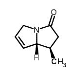 CAS#: 733751-77-4， (1R,7aR)-1-Methyl-1,2,5,7a-tetrahydro-3H-pyrrolizin-3-one