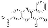 结构式 CAS# 73397-12-3, 6-氯-9-硝基-5-氧代-5H-苯并[a]吩恶嗪