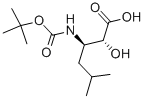 structure of CAS# 73397-26-9, Boc-(2R,3R)-3-Amino-2-Hydroxy-5-Methylhexanoic Acid;N-BOC-(2R,3R)-2-HYDROXY-3-AMINO-5-METHYLHEXANOIC ACID;(2R,3R)-3-BOC-AMINO-2-HYDROXY-5-METHYLHEXANOIC ACID;BOC-(2R,3R)-3-AMINO-2-HYDROXY-5-METHYLHEXANOIC ACID