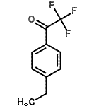 structure of CAS# 73471-96-2, 1-(4-Ethylphenyl)-2,2,2-trifluoroethanone;2-Bromo-5-fluoroaniline;4'-Ethyl-2,2,2-trifluoroacetophenone;ZINC02378555