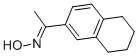 structure of CAS# 7357-12-2, (1E)-1-(5,6,7,8-Tetrahydronaphthalen-2-Yl)Ethanone Oxime;(Ne)-N-[1-(5,6,7,8-Tetrahydronaphthalen-2-Yl)Ethylidene]Hydroxylamine;1-Tetralin-6-Ylethanone Oxime;1-(6-Tetralinyl)Ethanone Oxime