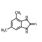 结构式 CAS# 73590-92-8, 4,6-二甲基-1,3-二氢-2H-苯并咪唑-2-硫酮