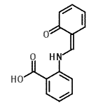 structure of CAS# 7361-93-5, 2-{[(Z)-(6-Oxo-2,4-cyclohexadien-1-ylidene)methyl]amino}benzoic acid;2-(((2-Hydroxyphenyl)methylene)amino)benzoic acid;4-14-00-01033 (Beilstein Handbook Reference);Benzoic acid, 2-(((2-hydroxyphenyl)methylene)amino)-