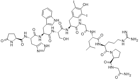 CAS#: 73644-49-2， 5-(3,5-Diiodo-L-Tyrosine)-Luteinizinghormone-Releasing Factor (Swine)
