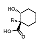 CAS#: 736906-86-8， (1S,2R)-1-Fluoro-2-hydroxycyclohexanecarboxylic acid